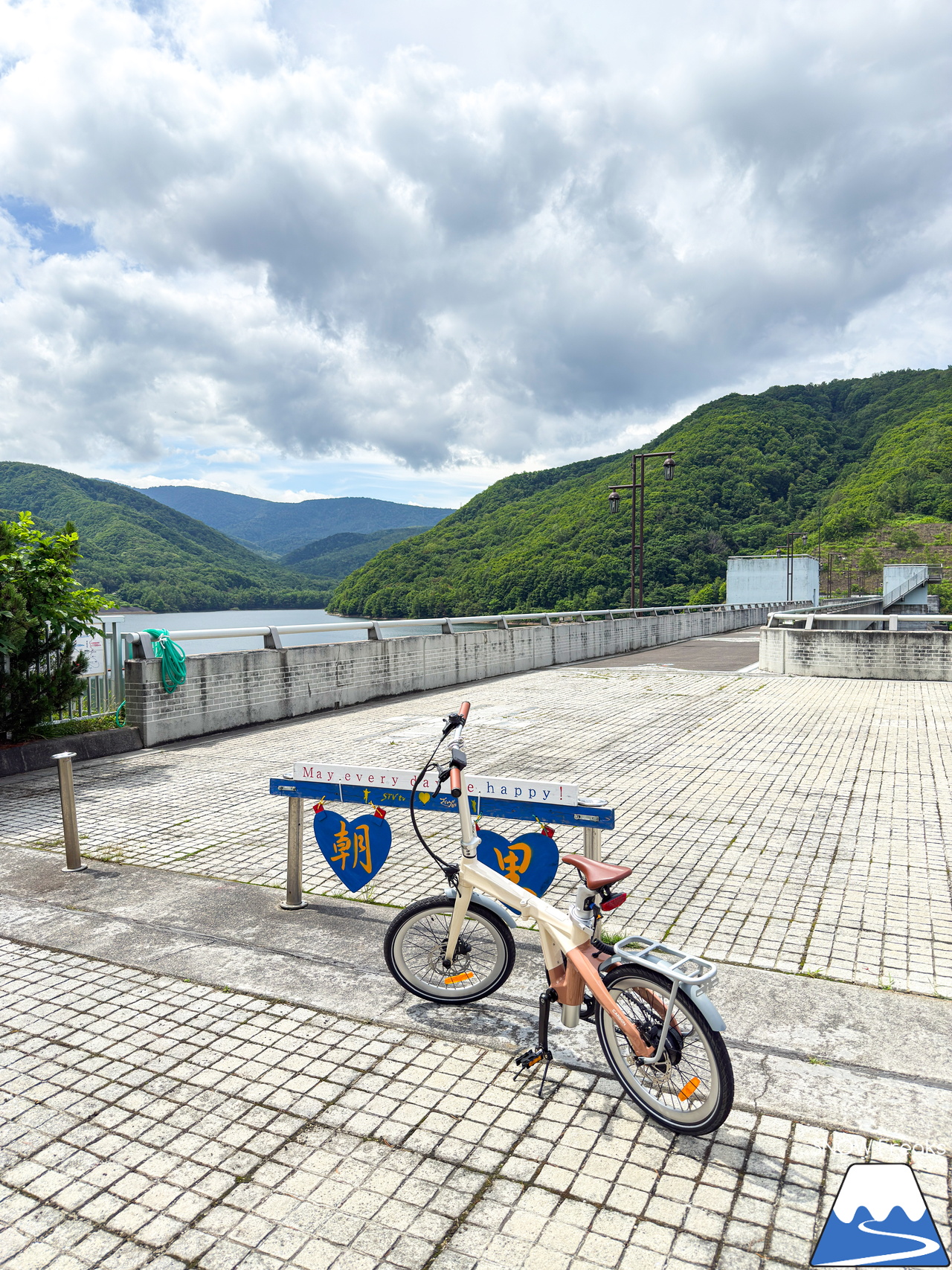 JR朝里駅から朝里ダムまで標高差約150ｍの自転車散歩。電動アシスト自転車『ADO Air Carbon』なら坂の町「小樽・朝里エリア」も快適です♪